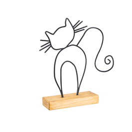 Aberto Design Objeto Decorativo Cat - Black